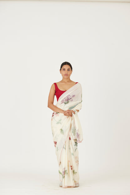 Juliet White Saree