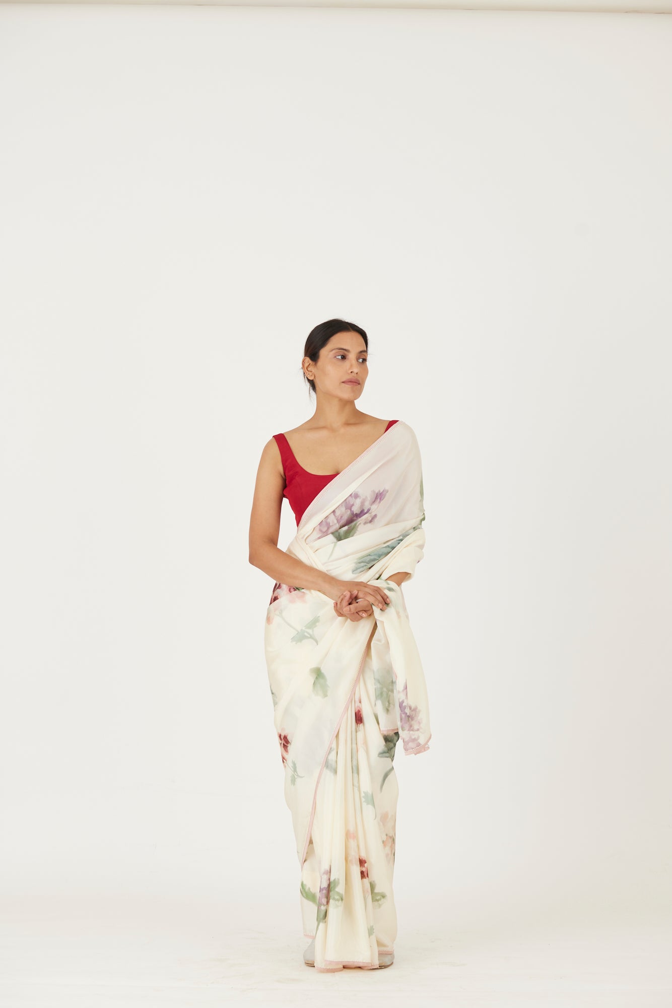 Juliet White Saree