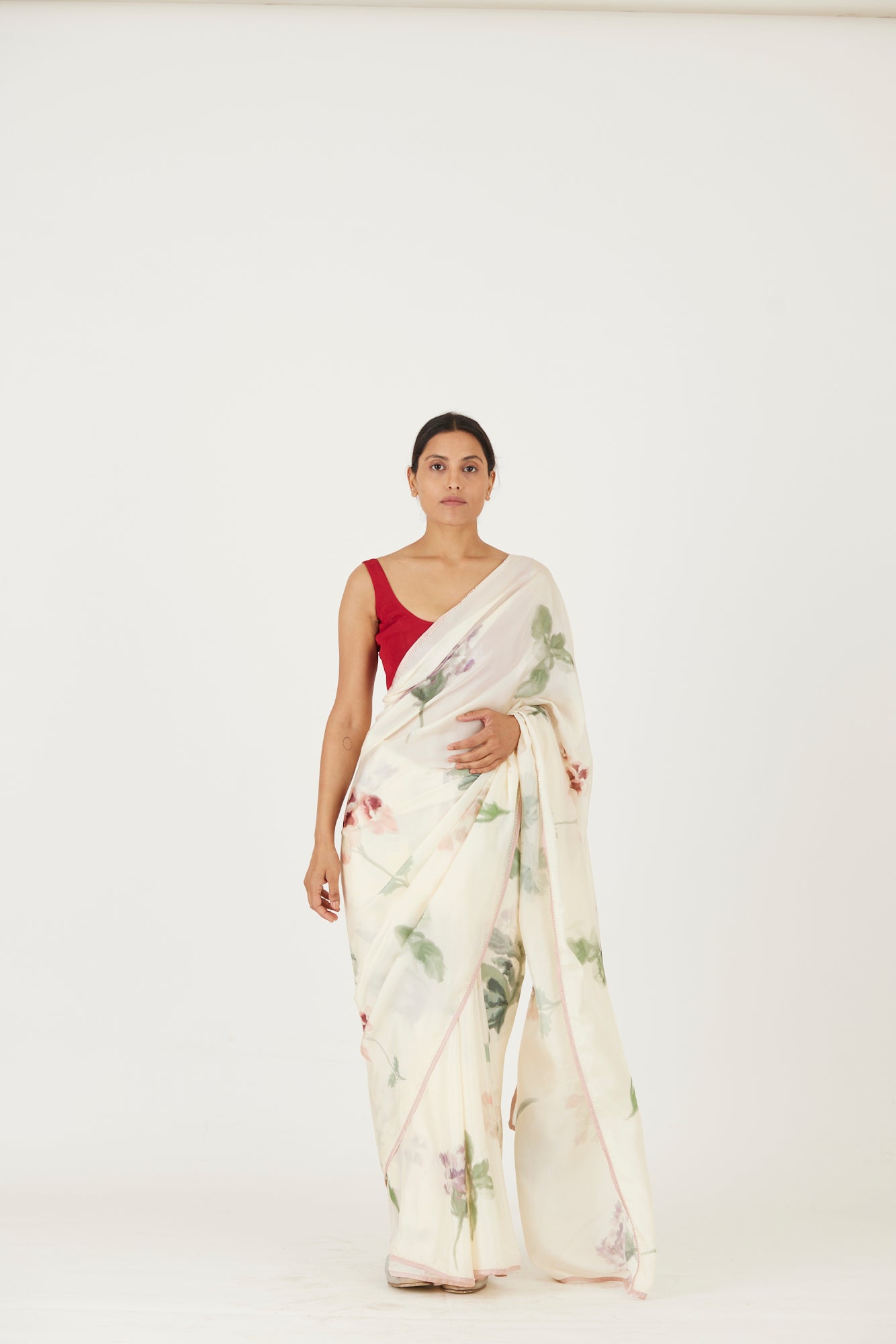 Juliet White Saree