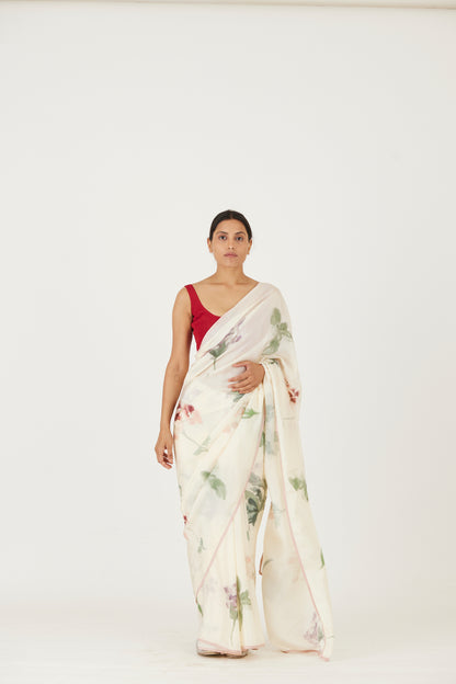 Juliet White Saree