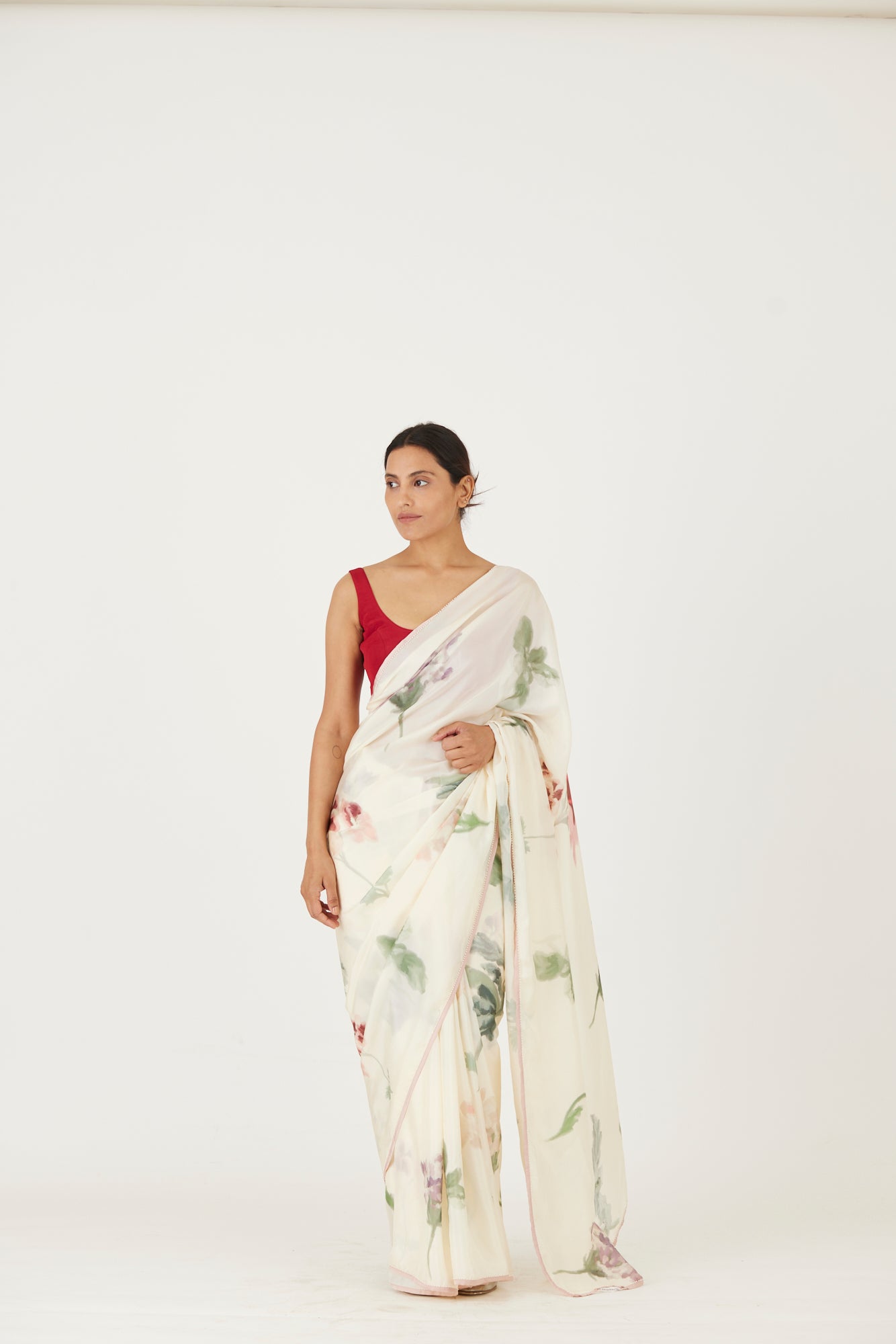 Juliet White Saree