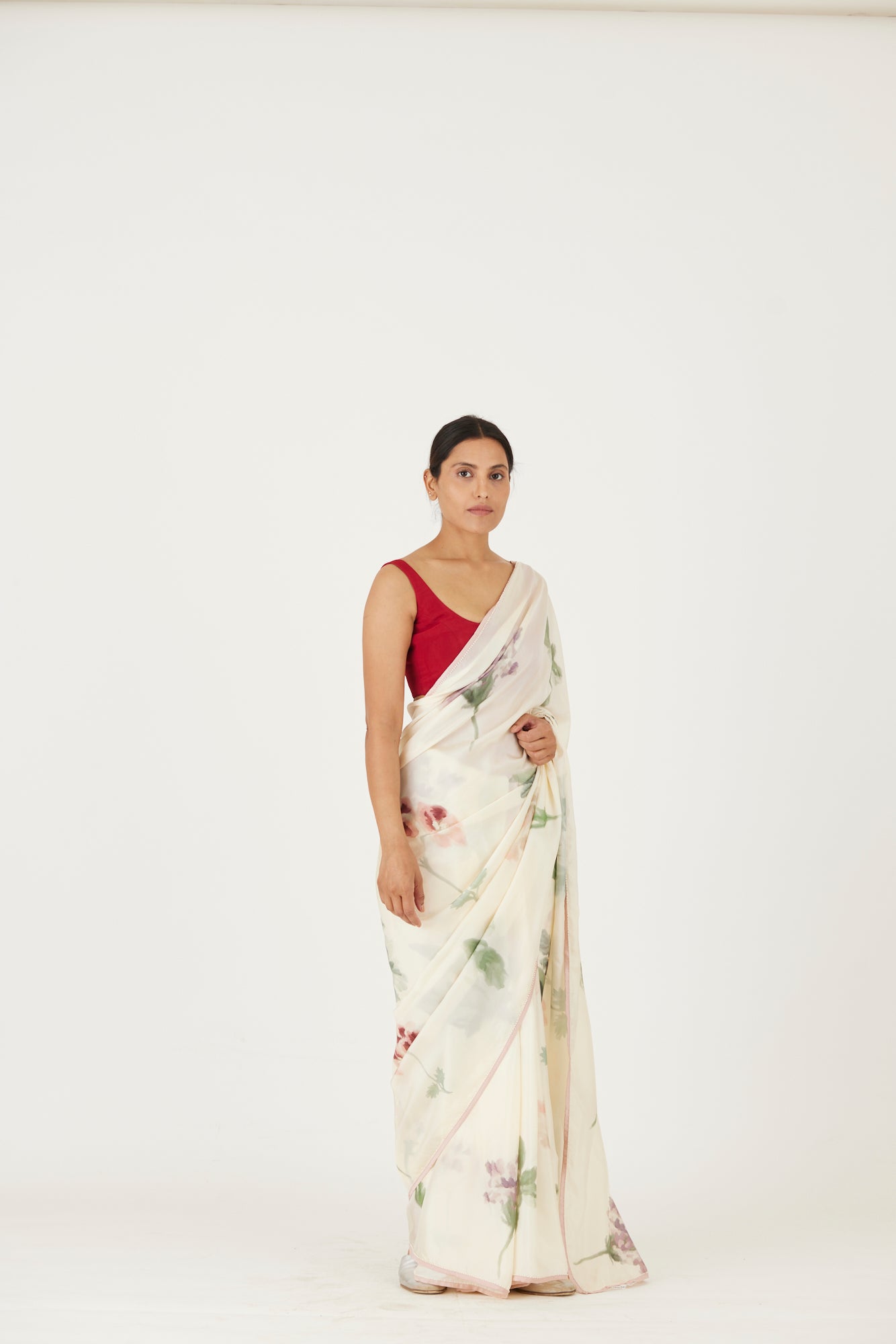 Juliet White Saree