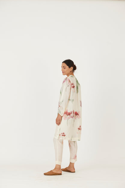 Juliet White Silk Kurta Set