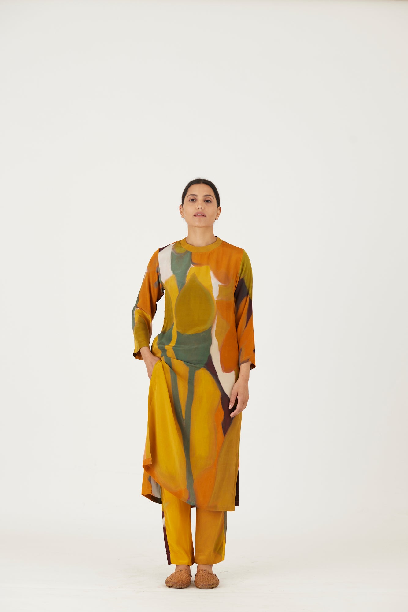 Lei Lani Yellow Long Kurta Set