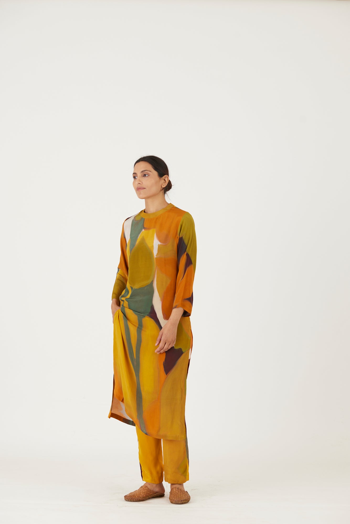 Lei Lani Yellow Long Kurta Set