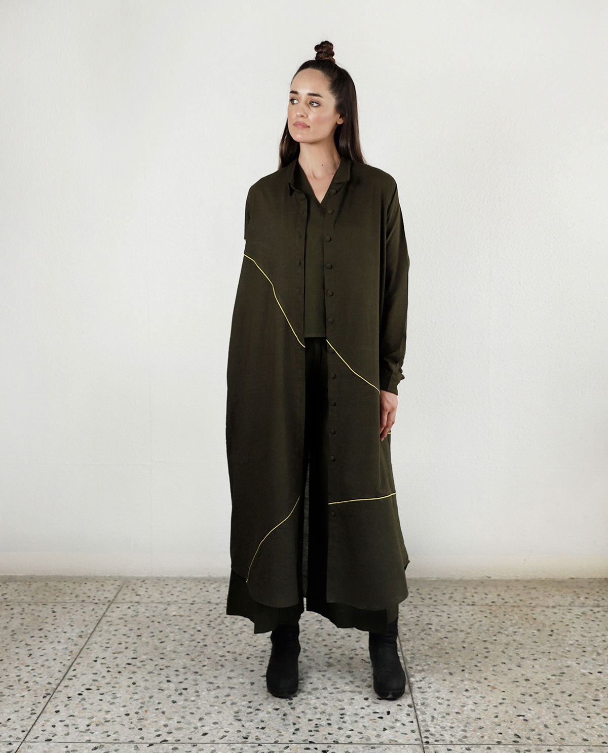 NOODLE WAVE OLIVE CO-ORD-SET OF 3