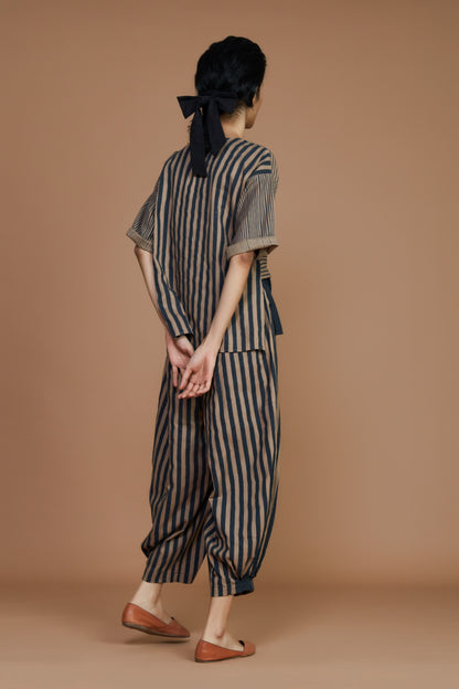 Brown with Charcoal Striped CB Ekin Set