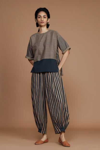 Brown with Charcoal Striped  NHERA PANT