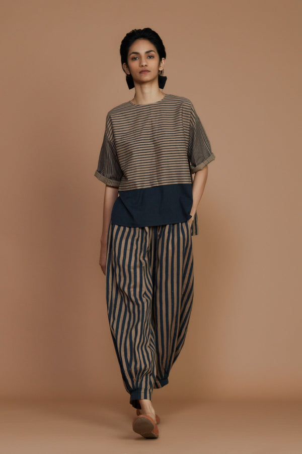 Brown with Charcoal Striped  NHERA PANT