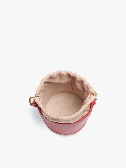 Barrel Potli (Bridal Red Leather)