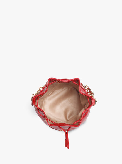 Bombay Bucket (Bridal Red Leather)