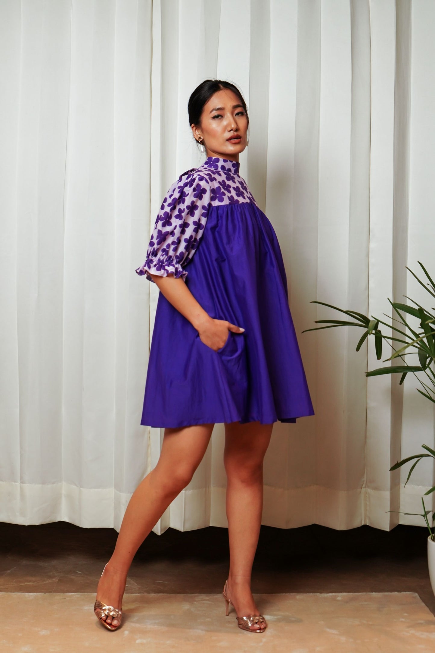 Purple Flower Dress